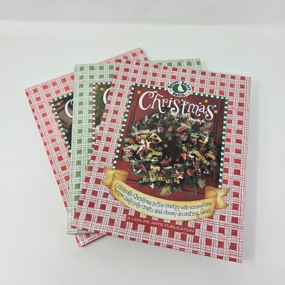 Lot of 3 Gooseberry Patch Christmas Cookbooks - Books 6, 7 & 8 | Holiday Recipes